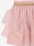 Kerst set voor meisjes, rok met tule en t-shirt met ruches roze (poederkleur) - vertbaudet enfant 
