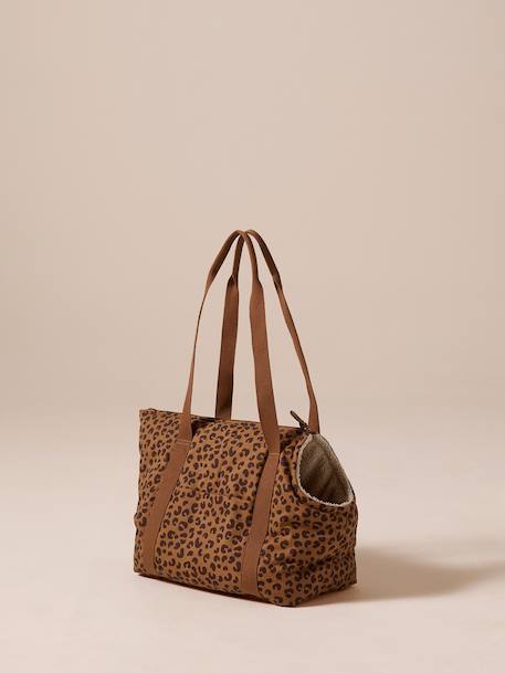 Sac de transport pour chat et chien marron imprimé - vertbaudet enfant 