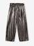 Pantalon fille large lamé plissé argent - vertbaudet enfant 