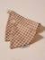 Collier bandana à damier pour chien carreaux marron - vertbaudet enfant 