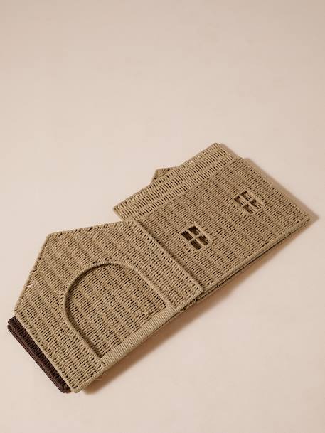 Niche et panier Maisonnette pour chat et chien beige - vertbaudet enfant 