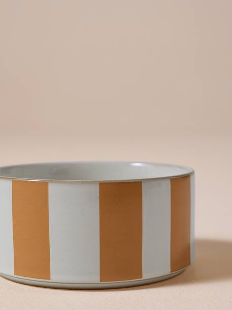 Gamelle en céramique pour chien camel+rayé rose - vertbaudet enfant 