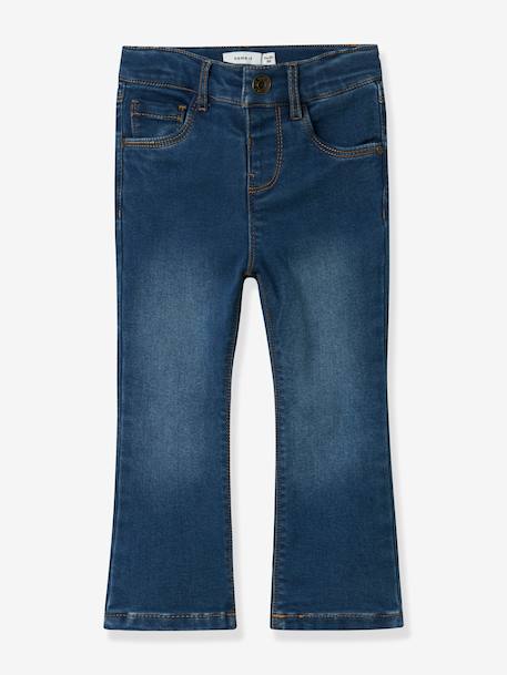 Meisjeskleding nan jeansblauw+zwart denim - vertbaudet enfant 