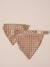 Collier bandana à damier pour chien carreaux marron - vertbaudet enfant 