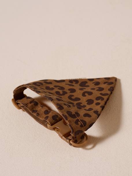 Collier bandana pour chien marron imprimé - vertbaudet enfant 