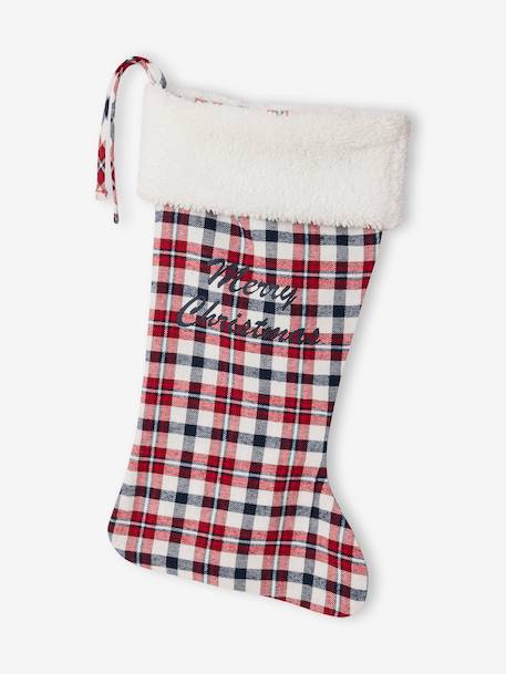 Ensemble bébé mixte combinaison + chaussettes à carreaux Noël rouge - vertbaudet enfant 