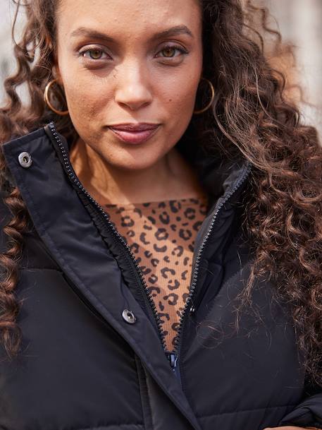 Lange, evolutieve donsjack voor zwangerschap, borstvoeding en postpartum ENVIE DE FRAISE zwart - vertbaudet enfant 