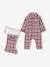 Ensemble bébé mixte combinaison + chaussettes à carreaux Noël rouge - vertbaudet enfant 