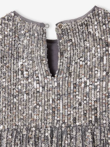 Festliches Baby Kleid mit Pailletten goud+zilver - vertbaudet enfant 