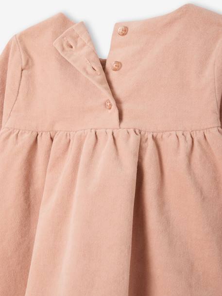 Babyset voor babymeisjes, jurk, heupband, panty's, geschenkdoos voor Kerstmis roze (poederkleur) - vertbaudet enfant 