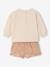 Babyset voor babymeisjes, kerst, sweater, short met pailletten goud - vertbaudet enfant 