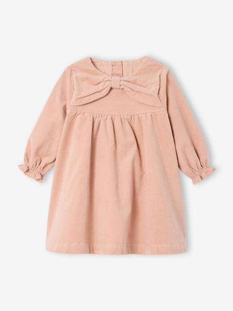 Babyset voor babymeisjes, jurk, heupband, panty's, geschenkdoos voor Kerstmis roze (poederkleur) - vertbaudet enfant 