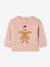 Kersttrui voor babymeisjes met koekjesmotief roze (poederkleur) - vertbaudet enfant 