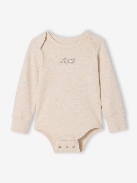 Lot de 5 bodies naissance évolutifs écru - vertbaudet enfant 