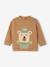 Sweat fantaisie bébé garçon beige chiné+caramel - vertbaudet enfant 