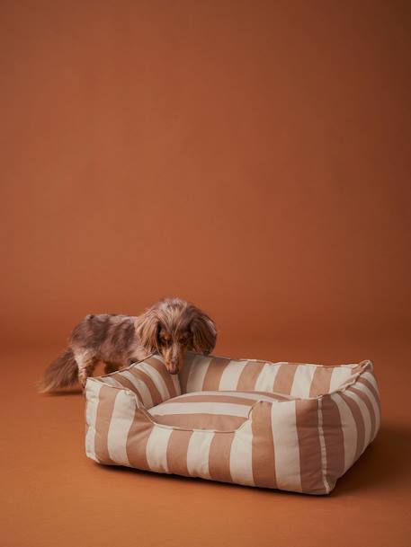 Panier matelassé pour chiens, disponible en 2 tailles rayé blanc - vertbaudet enfant 