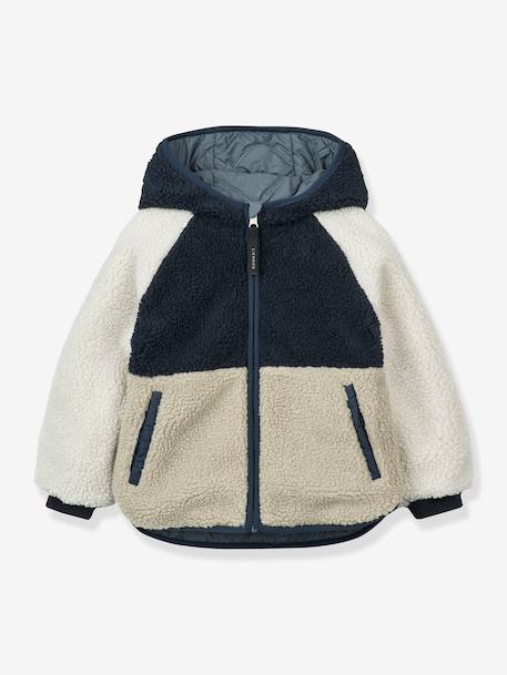 Omkeerbare jas met capuchon Jackson LIEWOOD blauw+rozen - vertbaudet enfant 