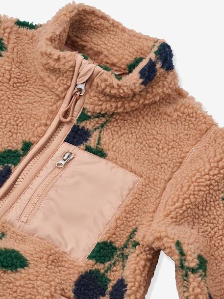 Veste polaire Nolan marine+marron+rose - vertbaudet enfant 