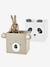 Lot de 2 bacs de rangement animaux Panda Koala Beige - vertbaudet enfant 