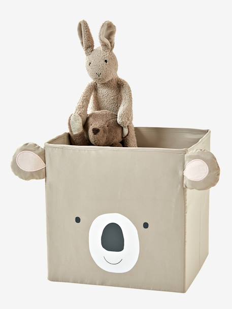Lot de 2 bacs de rangement animaux Panda Koala Beige - vertbaudet enfant 
