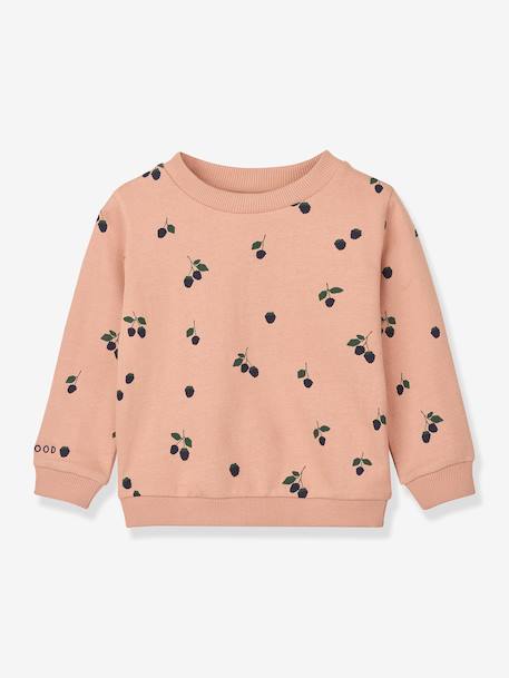 Thora bedrukte sweater marineblauw+rozen - vertbaudet enfant 