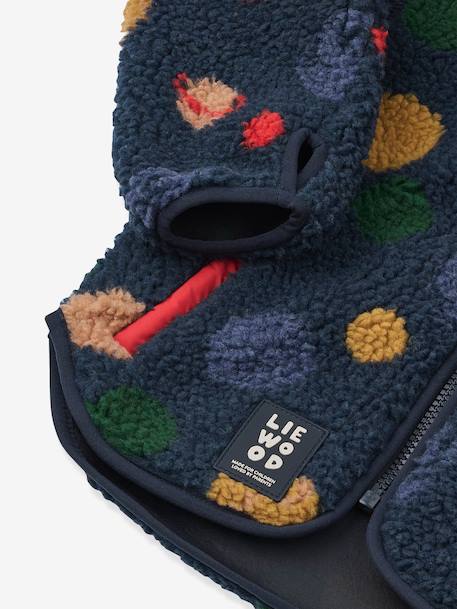 Nolan fleece jas bruin+marineblauw+rozen - vertbaudet enfant 