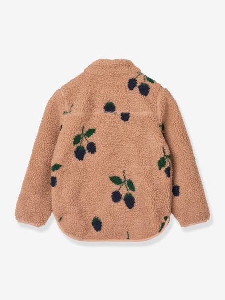 Nolan fleece jas bruin+marineblauw+rozen - vertbaudet enfant 