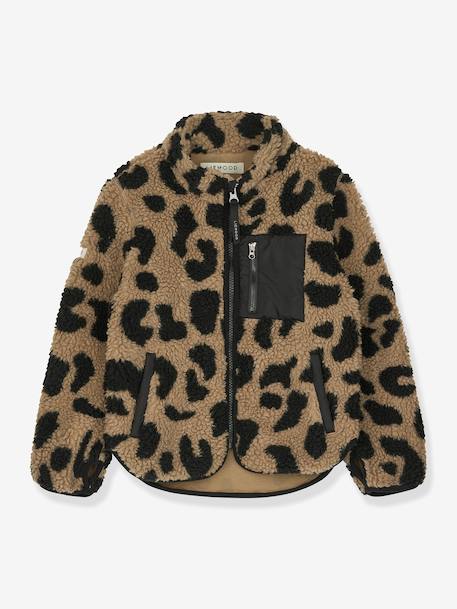 Nolan fleece jas bruin+marineblauw+rozen - vertbaudet enfant 