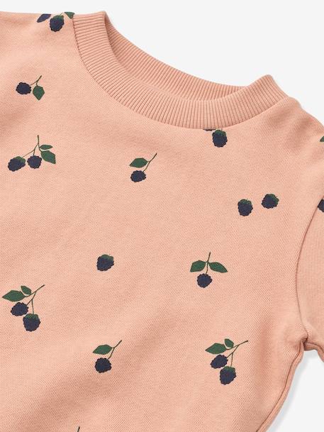 Thora bedrukte sweater marineblauw+rozen - vertbaudet enfant 