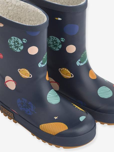 Bottes de pluie thermiques Mason gris+marine+rose - vertbaudet enfant 