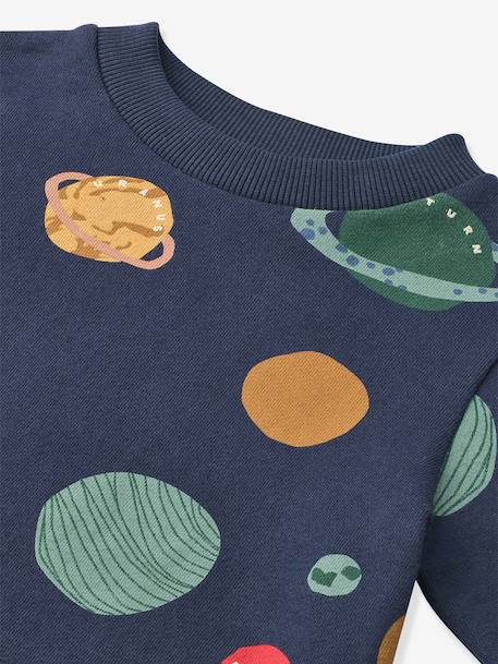 Sweat imprimé Thora marine+rose - vertbaudet enfant 