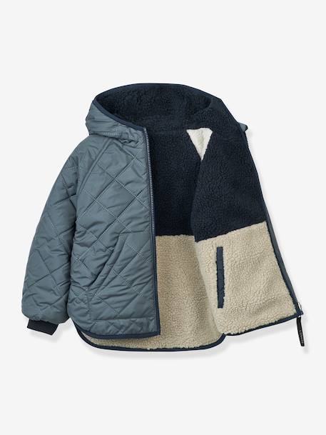 Omkeerbare jas met capuchon Jackson LIEWOOD blauw+rozen - vertbaudet enfant 