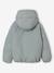 Doudoune fille croisée à capuche vert de gris - vertbaudet enfant 