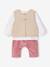 Ensemble 3 pièces naissance blouse + pantalon+ gilet lilas - vertbaudet enfant 