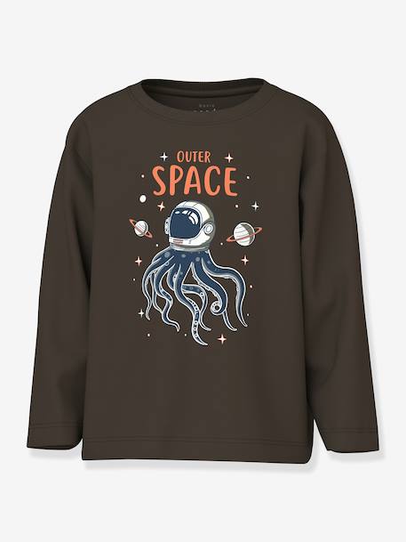 Jongenskleding chocoladebruin+donkerblauw+ecru+saliegroen - vertbaudet enfant 