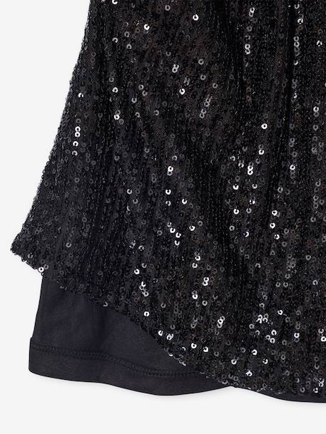 Robe fille à sequins noël capsule mère-fille noir - vertbaudet enfant 