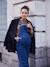 Salopette en jean de grossesse forme large denim brut - vertbaudet enfant 