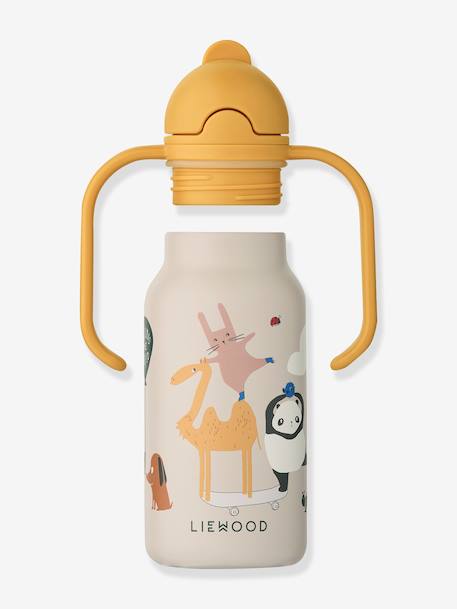 Gourde Kimmie 250 ml - beige+bleu foncé+écru+jaune+rose pâle - vertbaudet enfant 