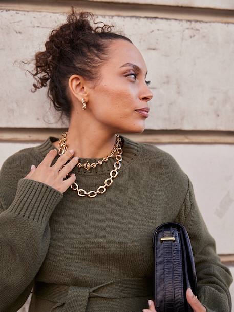 Robe grossesse en tricot vert - vertbaudet enfant 