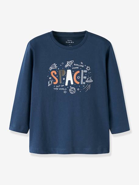 Jongenskleding chocoladebruin+donkerblauw+ecru+saliegroen - vertbaudet enfant 