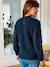 Pull de grossesse bi-matière marine - vertbaudet enfant 