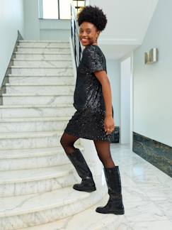 Vêtements de grossesse-Robe-Robe de grossesse en sequins