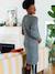 Rob-pull torsades avec laine grossesse gris chiné - vertbaudet enfant 