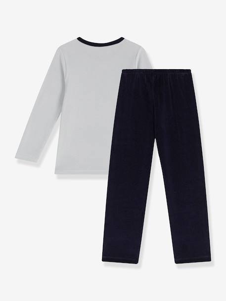 Pyjama enfant en velours gris - vertbaudet enfant 
