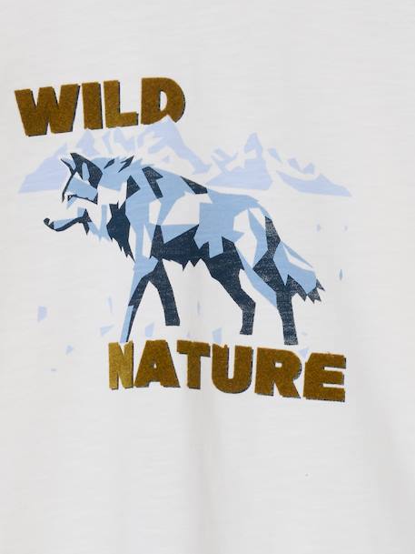 Tee-shirt manches longues garçon écru - vertbaudet enfant 