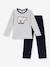 Pyjama enfant en velours gris - vertbaudet enfant 