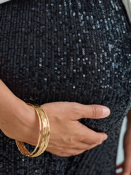 Pantalon sequins de grossesse noir - vertbaudet enfant 