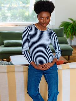 Zwangerschapskleding-T-shirt-Zwangerschapsshirt met lange mouwen