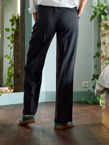 Pantalon de grossesse avant après coupe large noir - vertbaudet enfant 