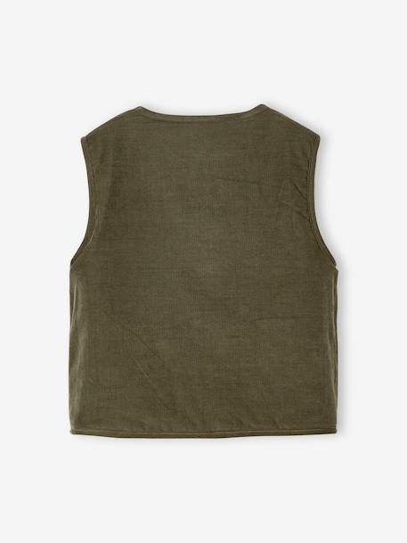 Omkeerbaar vestje kindercapsule familie ecru - vertbaudet enfant 